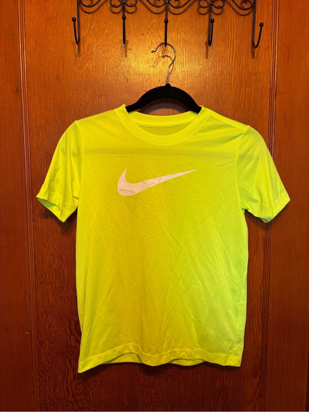 Nike Neon Yellow Short Sleeve Dri-FIT Crew T-Shirt